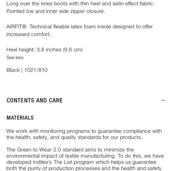 NWT Zara Tall Over the Knee Black Boots - 41 - Picture 8 of 8